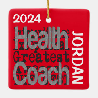 Health Coach Extraordinaire CUSTOM Keramikornament