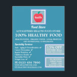 Health Food Store Logo Advertising Flyer<br><div class="desc">Health Food Store Logo Advertising Flyers By the Business Card Store.</div>