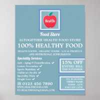 Health Food Store Logo Advertising
