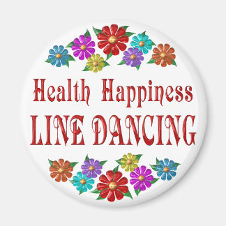 Health Happy Line Dancing Magnet