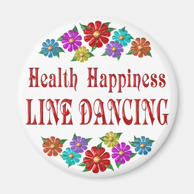 Health Happy Line Dancing Magnet (Vorne)