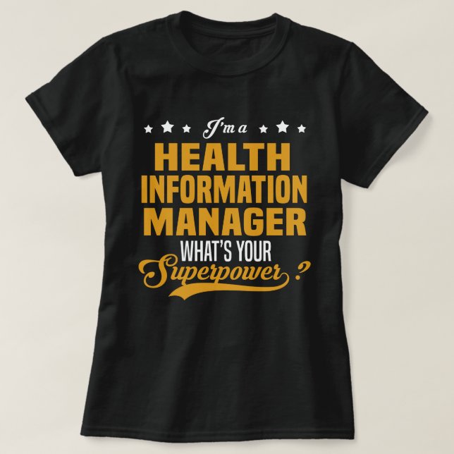 Health Information Manager T-Shirt (Design vorne)