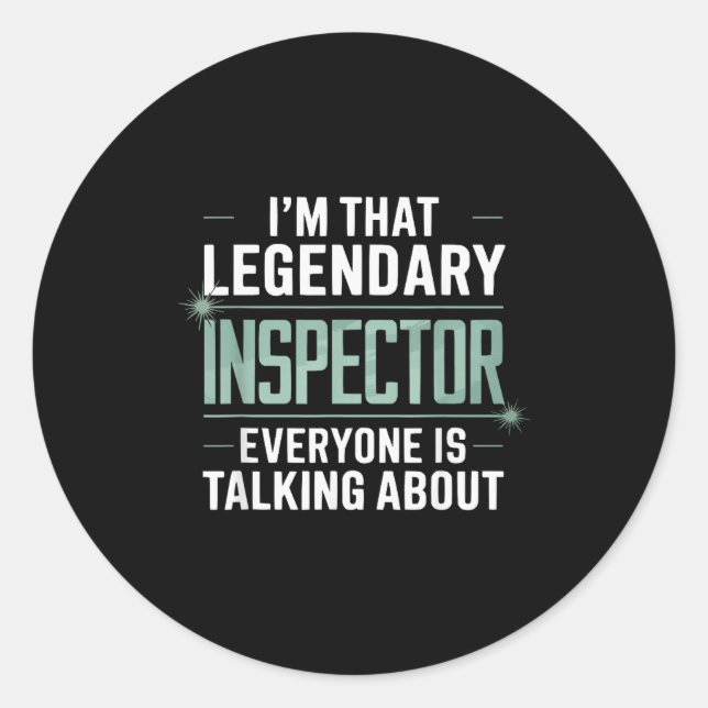 Health Inspector Job Profession Public Health _1  Runder Aufkleber (Vorderseite)