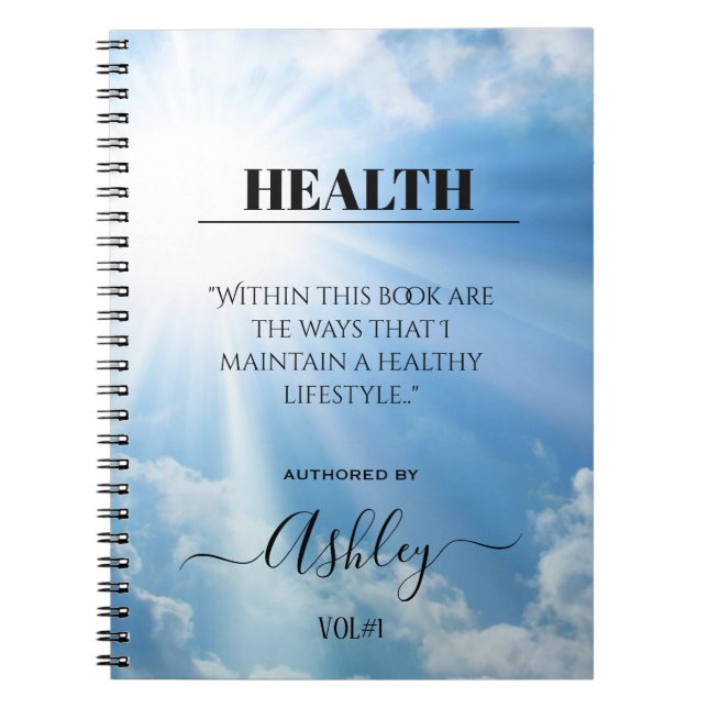 Health Notebook Notizblock (Vorderseite)