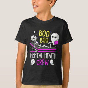 Health Nurse Psych Boo Boo Crew Pflege Halloween T-Shirt