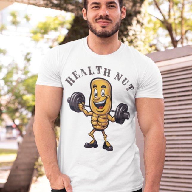 💪 Health Nut Fun T-Shirt 🥜 (Von Creator hochgeladen)