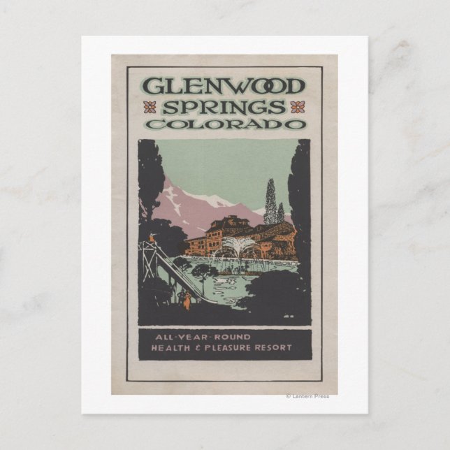 Health Resort Poster Nr. 2 Postkarte (Vorderseite)