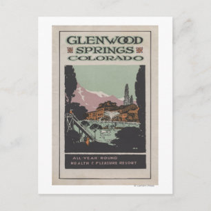 Health Resort Poster Nr. 2 Postkarte