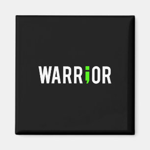 Health Semi Colon Warrior Design Geschenk für Unte Magnet