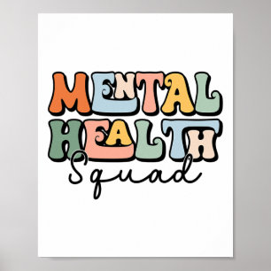 Health Squad Gehirn Krankheit Psychische Gesundhei Poster