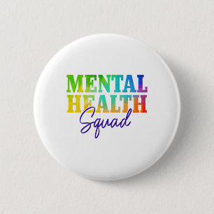 Health Squad Psychische Gesundheitsbewusstseinsmon Button
