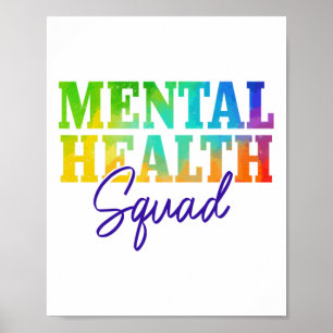 Health Squad Psychische Gesundheitsbewusstseinsmon Poster