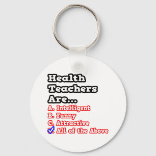 Health Teacher Quiz...Joke Schlüsselanhänger