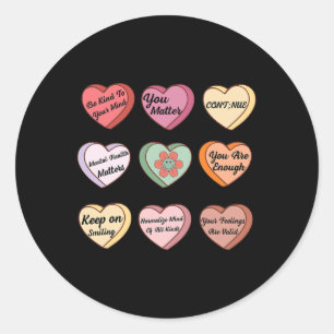 Health Valentines - Berater für psychische Gesundh Runder Aufkleber