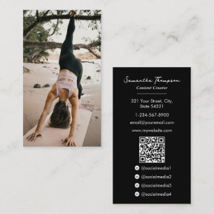Health Wellness Blogger Content Creator Vollständi Visitenkarte