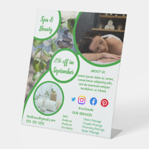 Health Wellness-Center Poster Flyer Wellness Cente Sockelschild