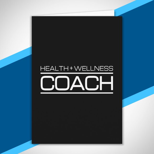 Health Wellness Coach Fitness Personal Trainer Fit Karte (Von Creator hochgeladen)