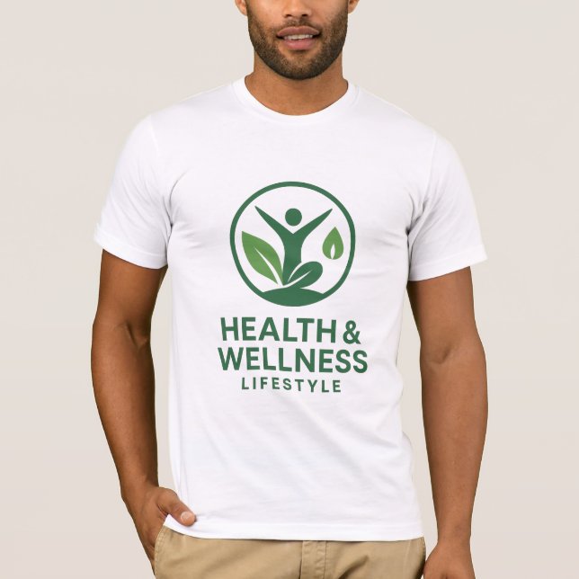 Health & Wellness Lifestyle-Logo | Fitness T-Shirt (Vorderseite)