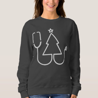 Healthcare Stethoscope Christmas Tree Sweatshirt