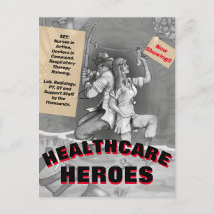HEALTHCARE WORKER HEROES by Slipperywindow Postkarte