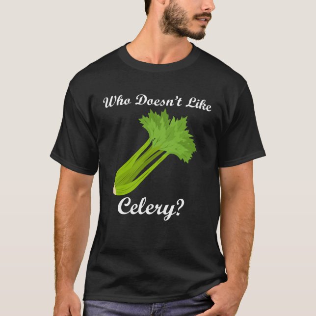 Healthy Food Vegetables Celery Eating T-Shirt (Vorderseite)