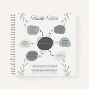 Healthy Habits Spiral Notebook Notizbuch