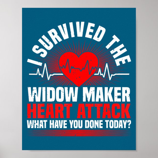 Healthy Heart Disease, Heart Surgery &amp; Cardiac Poster (Vorne)