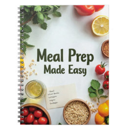 Healthy Meal Planner Notizblock