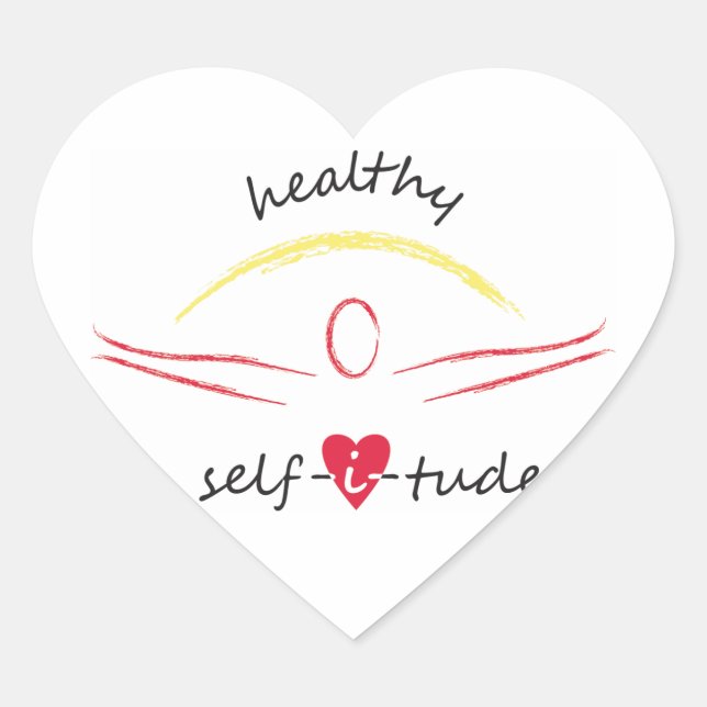 Healthy Selfitude Aufkleber (Vorderseite)