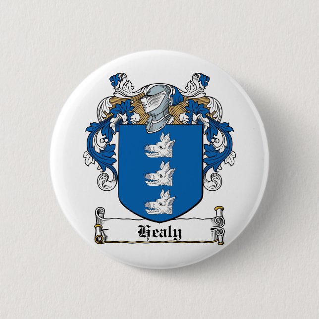 Healy Familienwappen Button (Vorderseite)