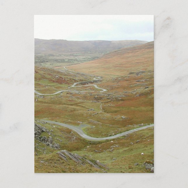 Healy Pass, Beara Halbinsel, Irland. Postkarte (Vorderseite)