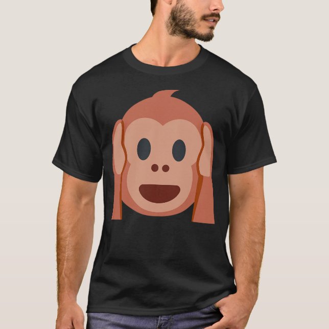 Hear No Evil Kikazaru Monkey T-Shirt (Vorderseite)