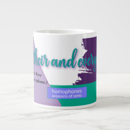 Hear, Their und Everywear – Alfa Sity Homophone Jumbo-Tasse