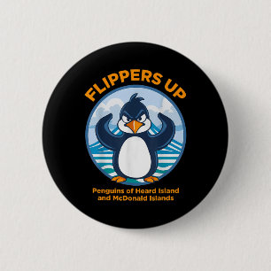 Heard Island Pinguin Protest gegen Tariff Flippe Button