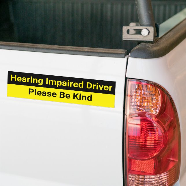Hearing Impaired Driver Warning Autoaufkleber (Auf Lkw)