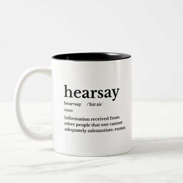 Hearsay Zweifarbige Tasse (Links)