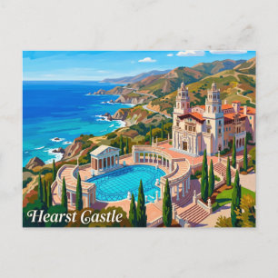 Hearst Castle Kalifornien Central Coast Postkarte