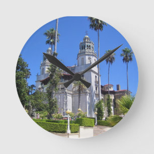 Hearst Castle, San Simeon, California Runde Wanduhr