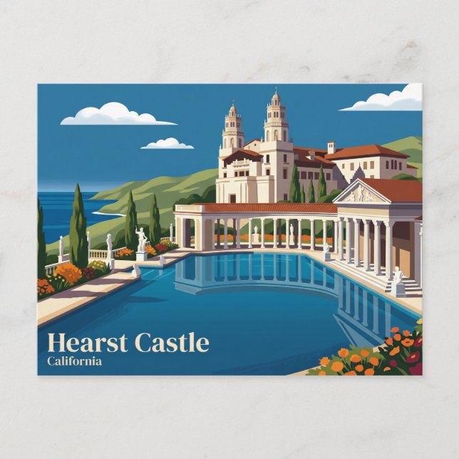 Hearst Castle USA Postkarte (Vorderseite)