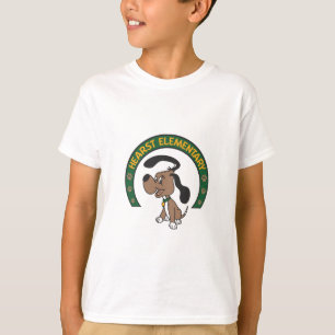 Hearst grundlegendes klassisches Jagdhund-Logo T-Shirt