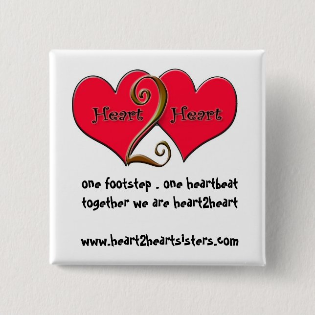 heart2heartsisters button (Vorderseite)