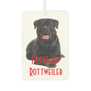 Heart Air Freshener/I Liebe My Rottweiler Autolufterfrischer