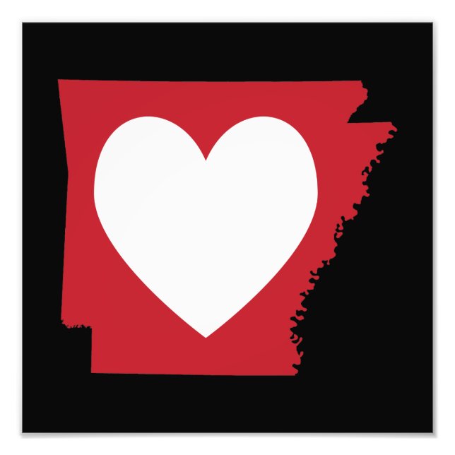 Heart Arkansas Fotodruck (Vorne)