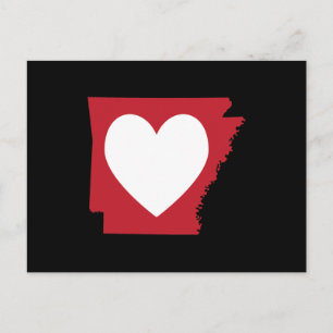 Heart Arkansas Postkarte