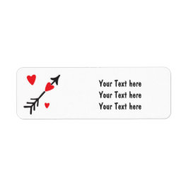 Heart Arrow Valentine Niedlich Address Labels