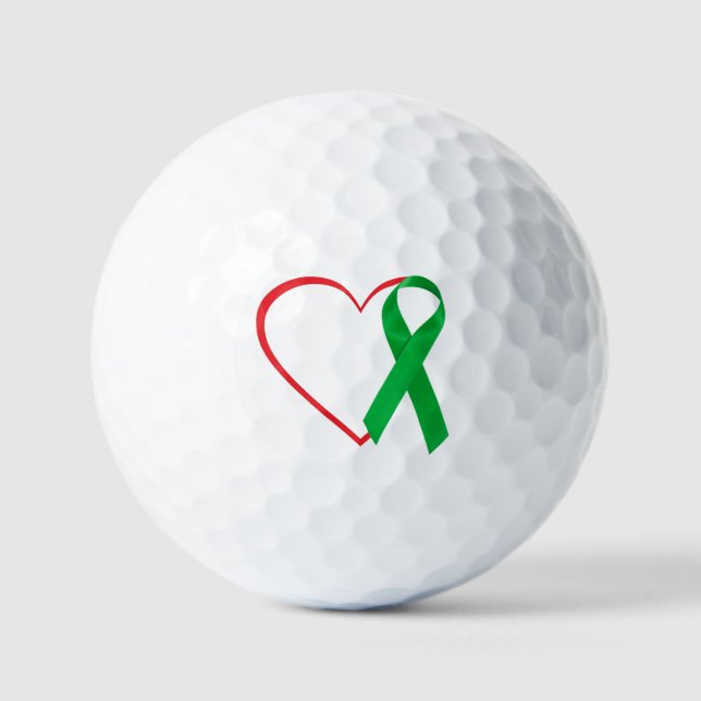 Heart Awareness, Surgery, Recovery Gift Golfball (Vorderseite)