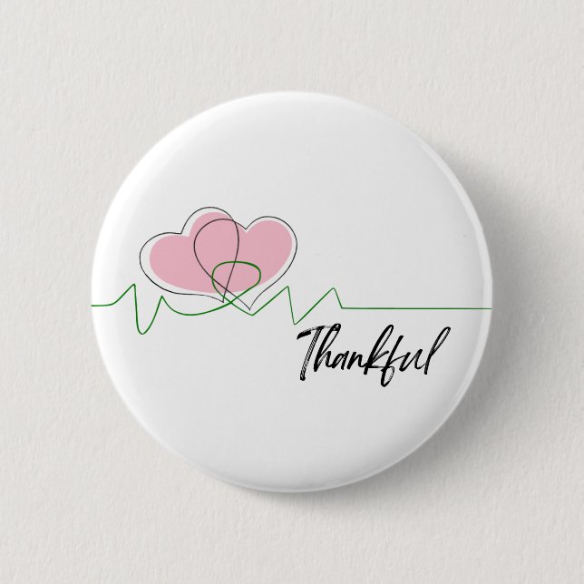 heart awareness, surgery, survivor recovery gift button (Vorderseite)