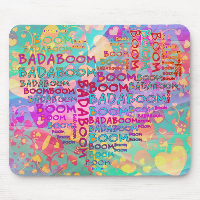 Heart Badaboom | Herzmuster Mousepad (Vorne)