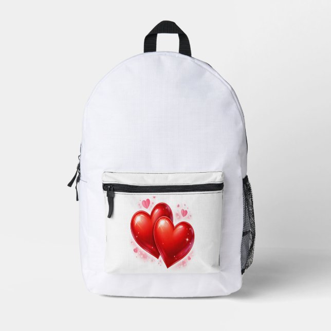 Heart Bagpackets Bedruckter Rucksack (Vorderseite)