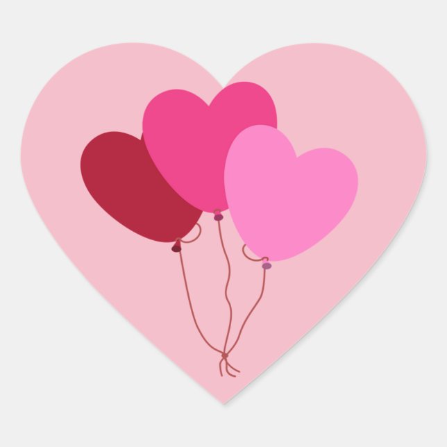 Heart Balloon Sticker (Vorderseite)